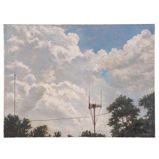 Nathaniel K. Gibbs. "TV Signal Tower," oil