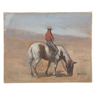 Nathaniel K. Gibbs. Canadian Mountie, oil