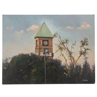 Nathaniel K. Gibbs. "Mount Royal Clock," oil