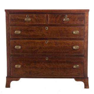 Federal Mixed Wood Chest of Drawers
