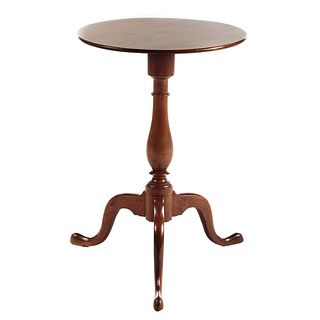 Queen Anne Mixed Wood Candlestand