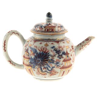 Chinese Export Imari Globular Teapot