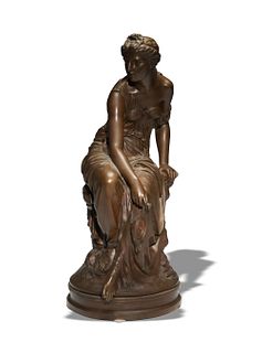 Étienne Henri Dumaige, Bronze Statuette of Hestia