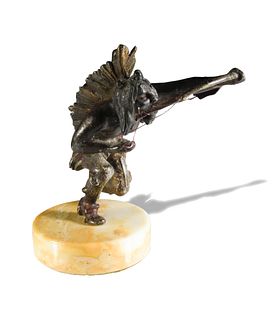 Carl Kauba, Bronze Native American with Bow