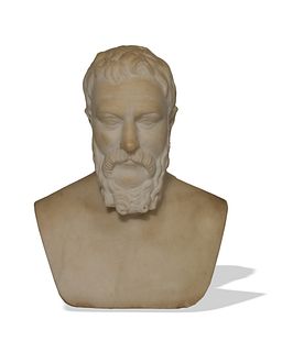 Neo Classic Marble Bust by J H Haseltine, 1809