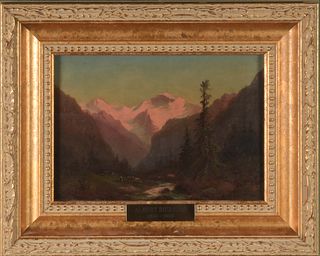 Attributed to Albert Bierstadt, Mountain Scene