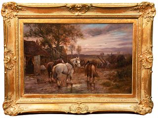 Edwin Hunt, Untitled "Painting of Horses"
