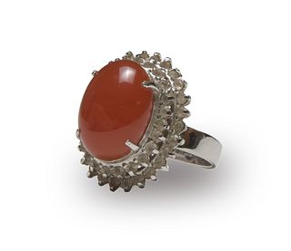 Red Jadeite Ring