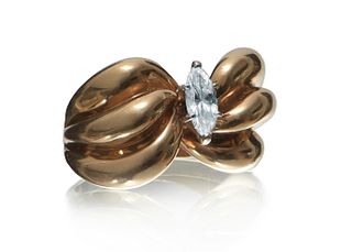 14K Gold 0.76 Carat Diamond Engagement Ring