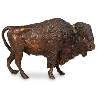 Attrib To Carl Kauba (Australian/American 1865-1922) Bronze Buffalo Statue