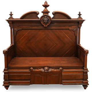 Victorian Rosewood Entry Bench