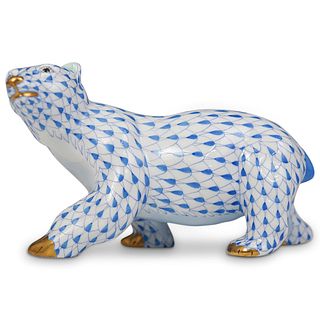 Herend Porcelain Fishnet Polar Bear