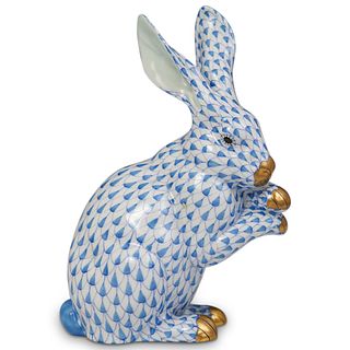 Herend Porcelain Fishnet Rabbit
