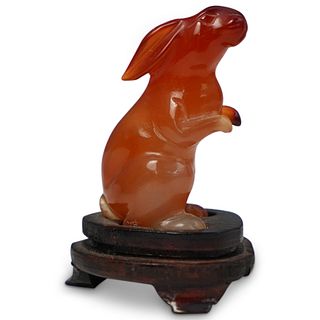 Agate Rabbit Figurine
