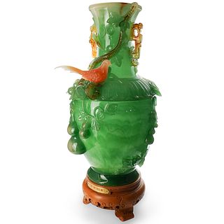 Chinese Faux Jade Vase