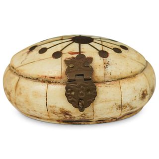 Oriental Carved Bone Trinket Box