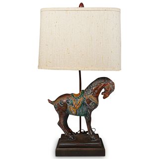 Frederick Cooper Ceramic Horse Lamp