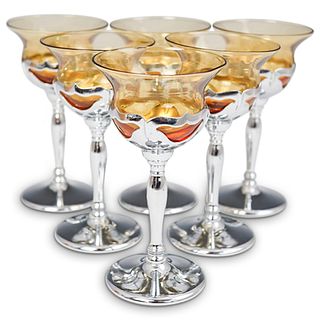 (6 Pcs) Farber Brothers Cocktail Glasses