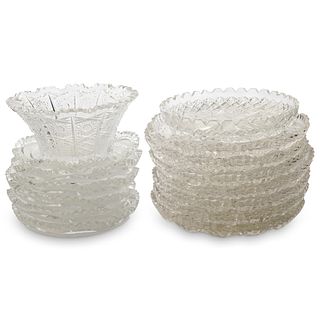 (15 Pc) Set of Crystal Dishes