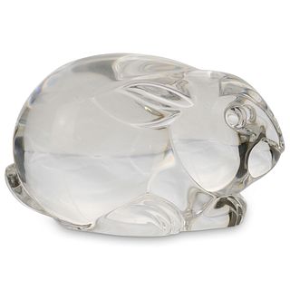 Steuben Crystal Bunny Paperweight