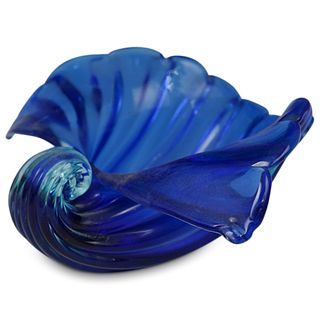 Archimede Seguso Glass Shell Bowl