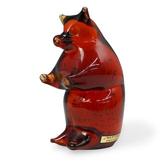Mantorp Art Glass Bear Figurine