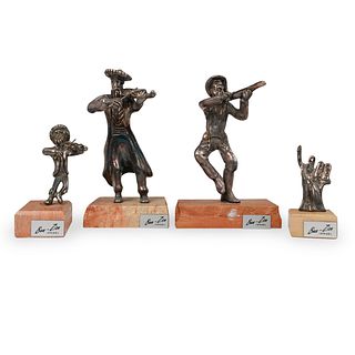 (4Pcs) Ben-Zion (1897-1987) Figurines