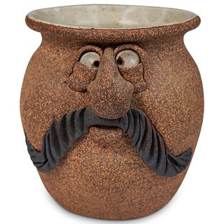 Figural Stoneware Pot