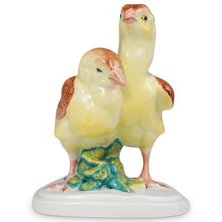 Herend Porcelain Baby Chicken Figurine