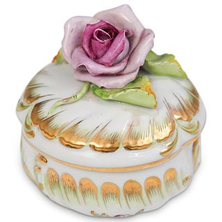 Herend Porcelain Rose Trinket Box