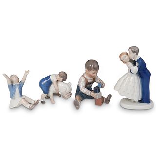 (4 Pcs) Set of Danish Porcelain Figurines
