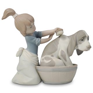 Lladro "Bashful Bather" Porcelain Figurine