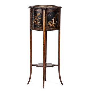 A Japanned Lacquered Fern Stand