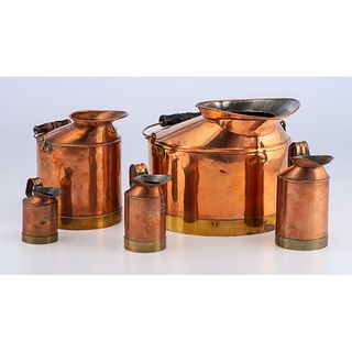 An Ohio Copper & Brass Measure Set