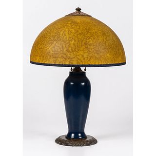 A Handel Mosserine Table Lamp