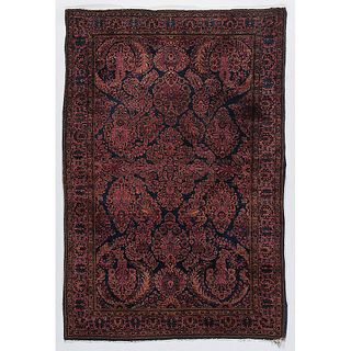 A Finely Knotted Sarouk Area Rug