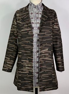 Coffee Dashes and Dots Trench