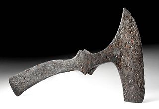 Sizeable 10th C. Viking Iron Bearded Axe Head