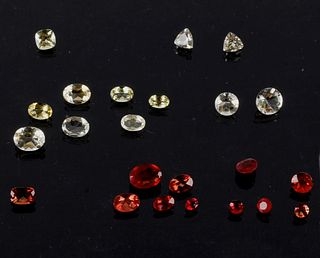 17.74 Cts of Loose Labradorite & Red Andesine Gems