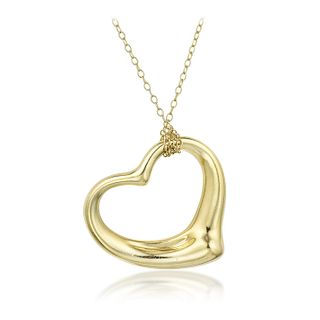 Tiffany & Co. Elsa Peretti Open Heart Pendant Necklace
