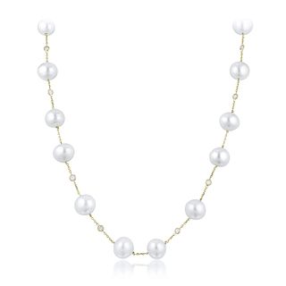 South Sea Cultured Pearl and Diamond Necklace