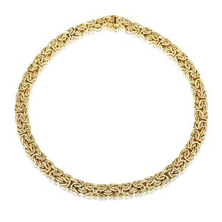 Flat Byzantine Chain Necklace