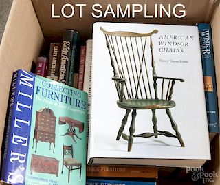 Decorative arts reference books, focusing largely on American furniture.