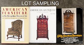 Reference books on American furniture.
