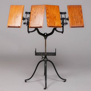 American Victorian Adjustable Duet Music Stand c1890s