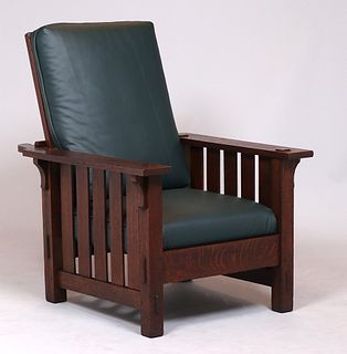 L&JG Stickley Onondaga Shops #498 Slatted Morris Chair