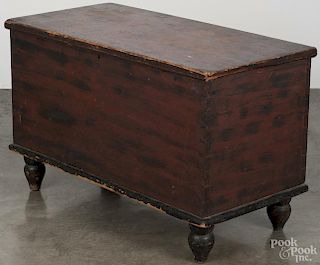 Pennsylvania painted pine blanket chest, 19th c.