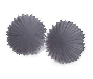 Pleated Flower Posts - Grey