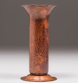 Arthur Cole - Avon Coppersmith Hammered Copper Vase c1930s