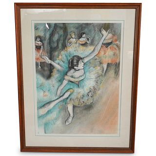 Edgar Degas (French, 1834-1917) "Swaying Dancer" Pastel